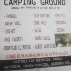 Lowe's Camp ground Jamaica (Orange Bay Portland -Leyton valley rd,)